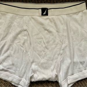 Nautica men’s white boxer brief size large